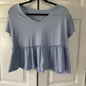 Flowy blue t shirt